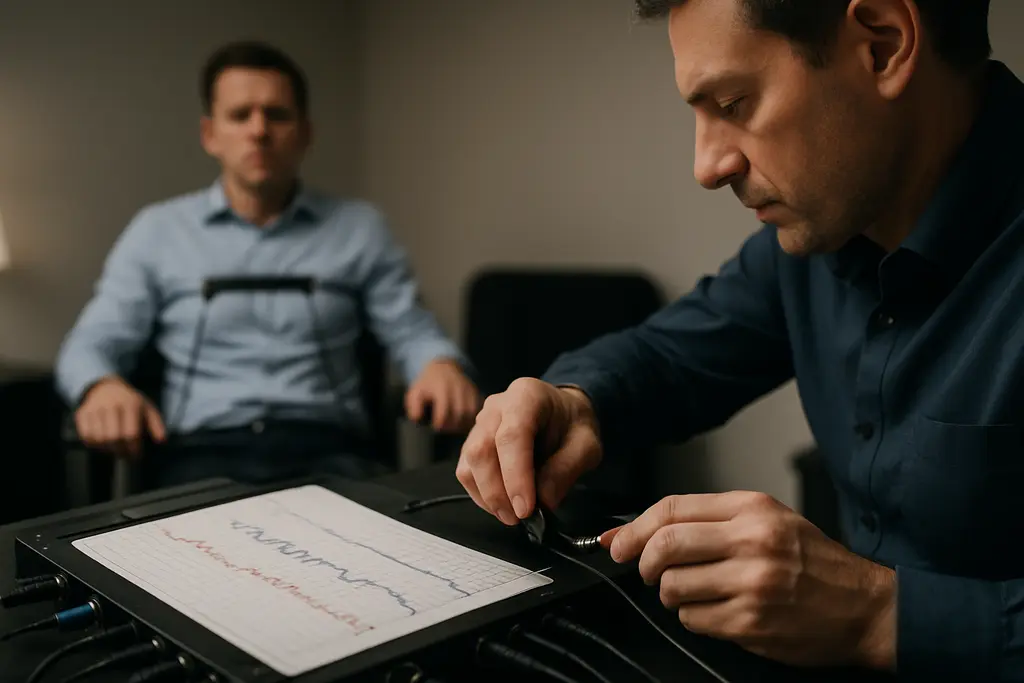 HR manager reviewing EPPA Recordkeeping files before a workplace policy meeting