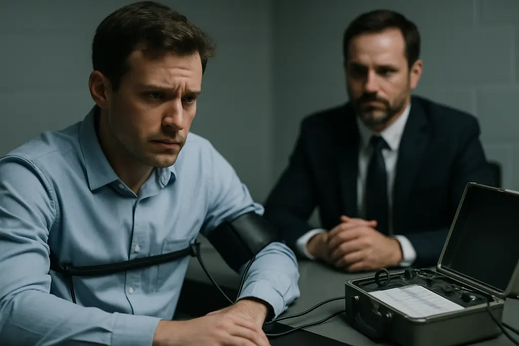 EPPA Polygraph Limits review with workplace policy documents and a pen