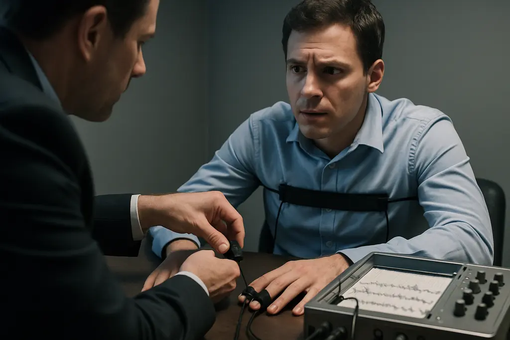 Polygraph Limitations shown through an examiner reviewing workplace investigation notes